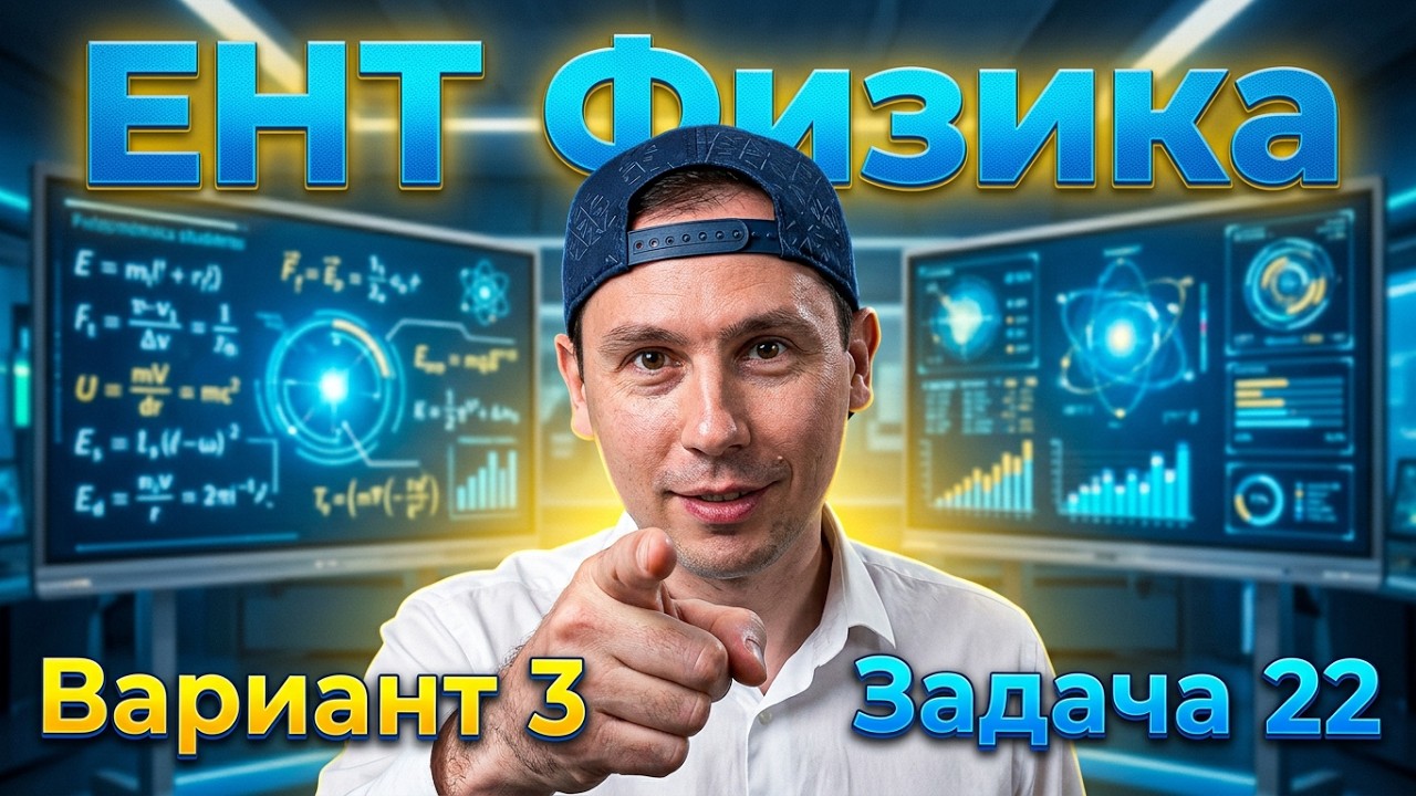 Новый ЕНТ 2026 по Физике от НЦТ | Вариант 3 | Подробное решение | Задачи 22