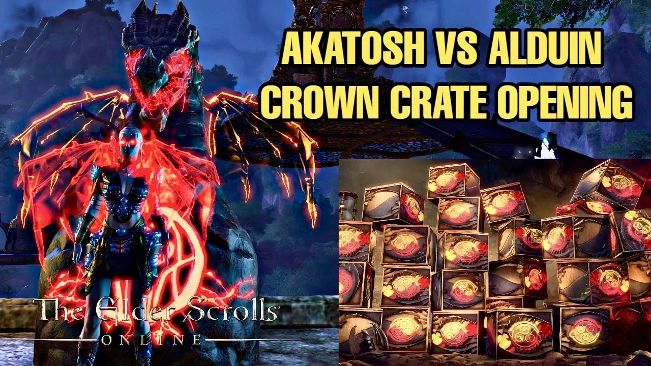 ESO Opening 25 Akatosh vs Alduin Crown Crates