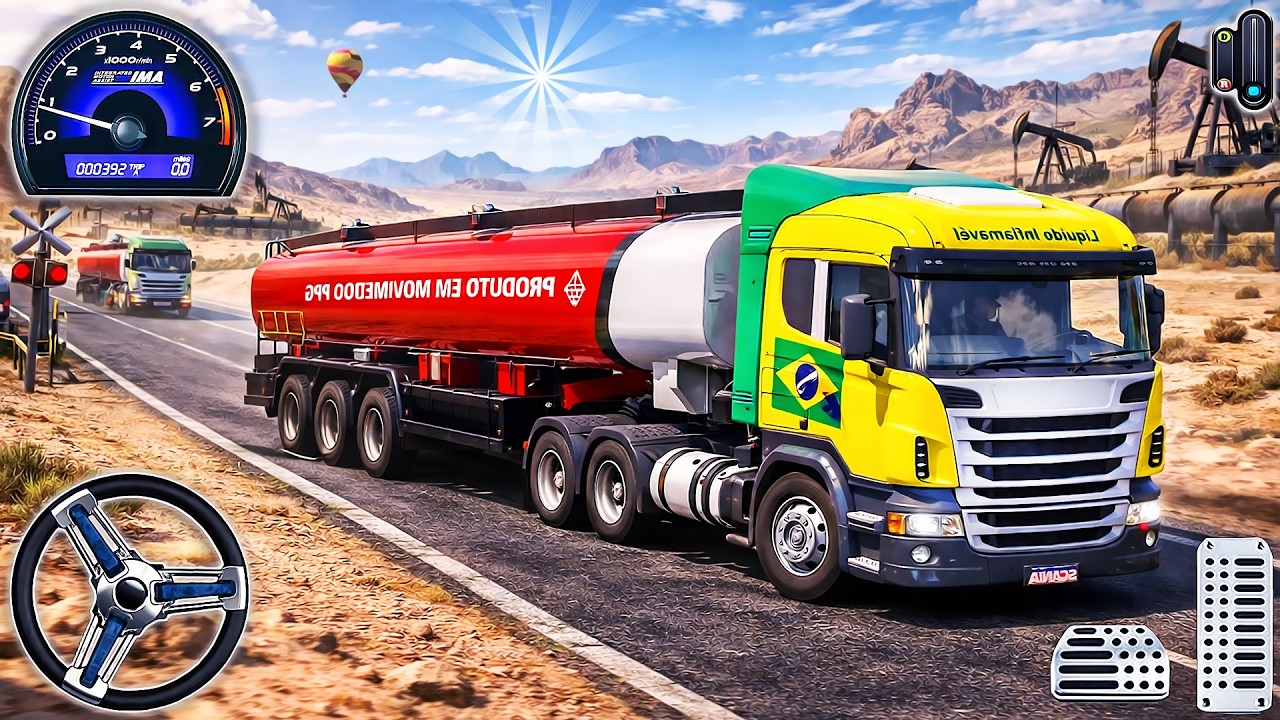 PBS2 Driving Simulator - Real Brazil Oil Truck Cargo Transport Game | Android Gameplay