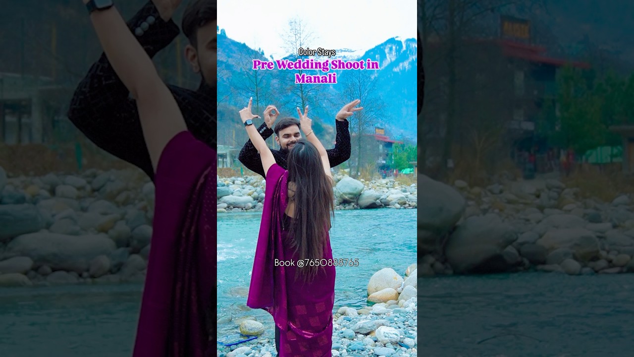Pre Wedding Shoot in Manali book @7650888765 #preweddingshootmanali #coupleshoot #shorts #prewedding