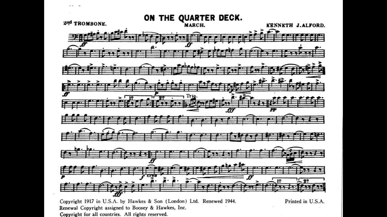 On the Quarterdeck - TROMBONE 2