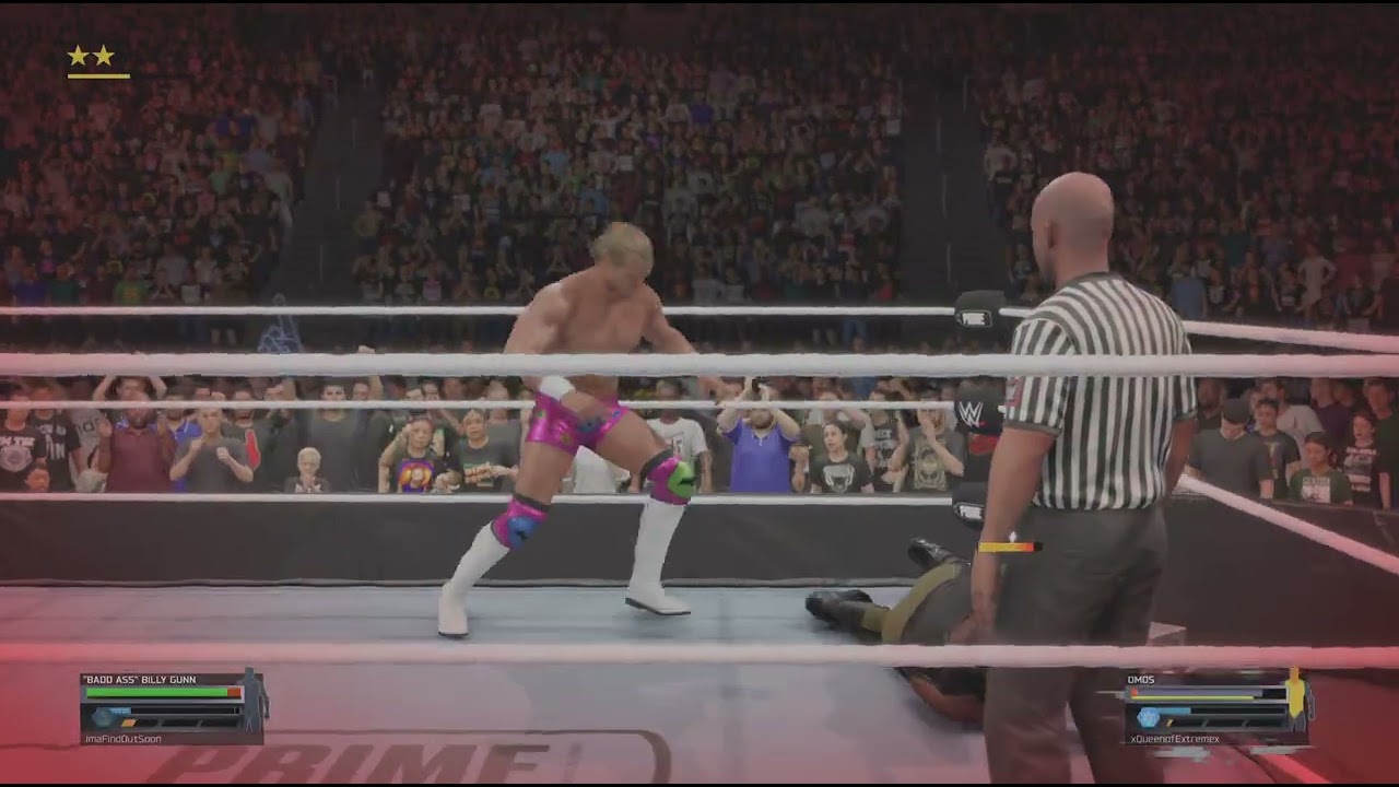 Queen Extreme videos 🐈‍⬛ Wwe 2k25 Billygunn vs Omos🐈‍⬛