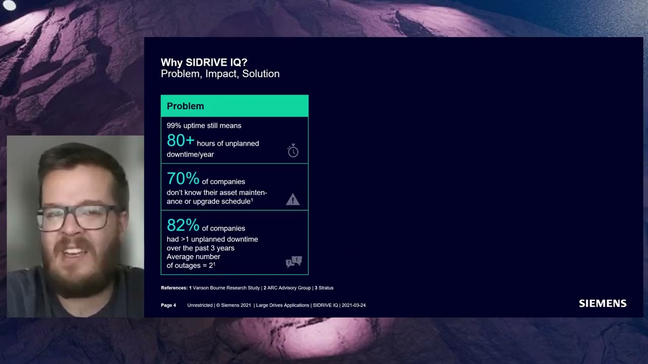 Siemens #MineralsWeek | Johannes Endres, Large Drive Applications expert, explains SIDRIVE IQ system