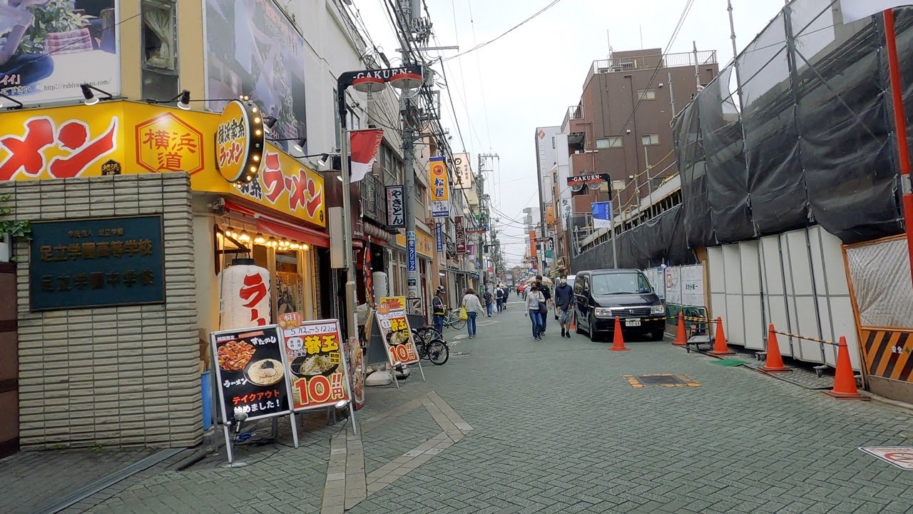 Tokyo Drive [4K] JAPAN | Kita-Senju Shitamachi | Slow TV (POV) GoPro Travel World | Sightseeing