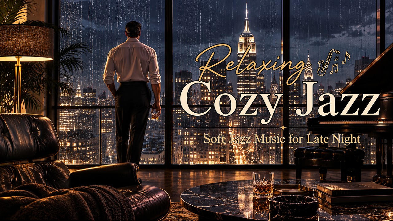 Rainy Manhattan Nights | 1940s Vintage Jazz in a Luxury Penthouse