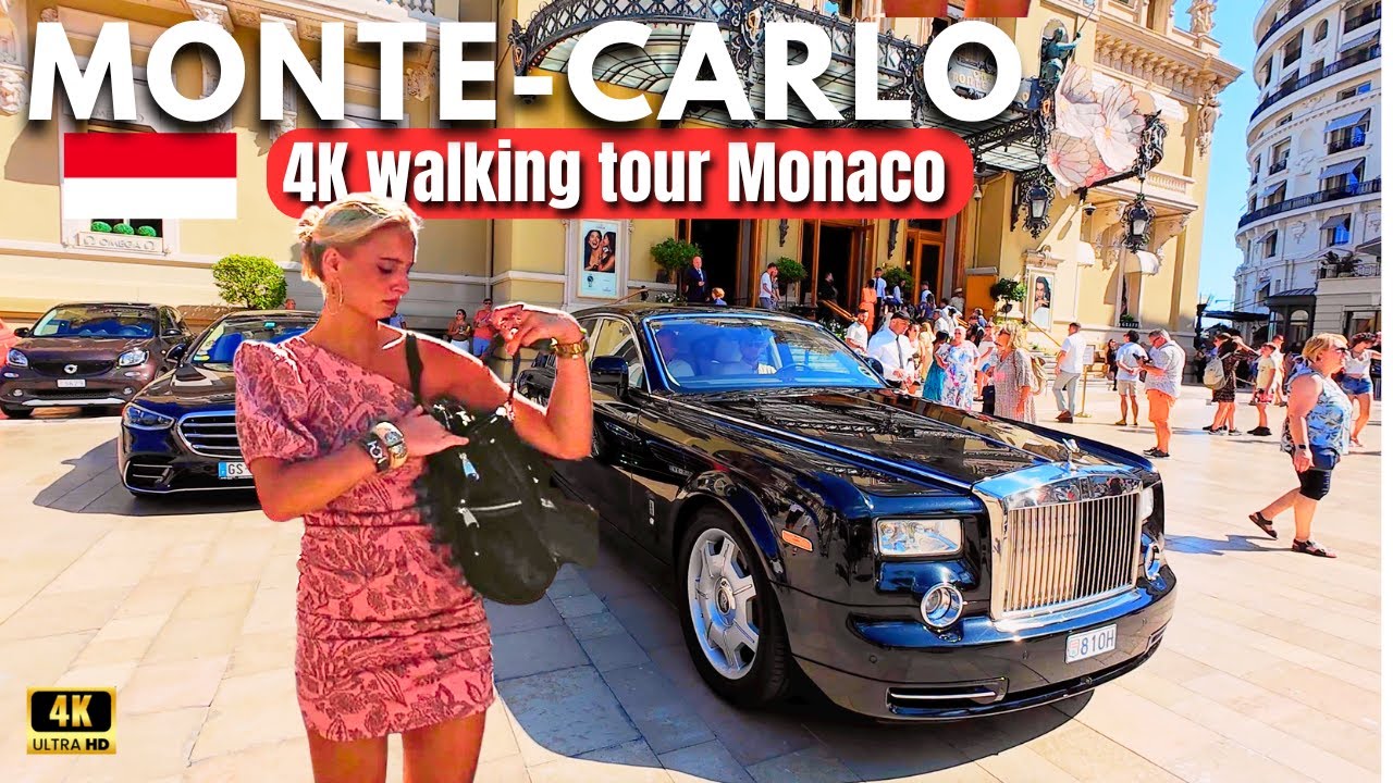 MONACO 🇮🇩 MONTE CARLO - What Can You See in Just One Daytime 4K Walking Tour? 🤩