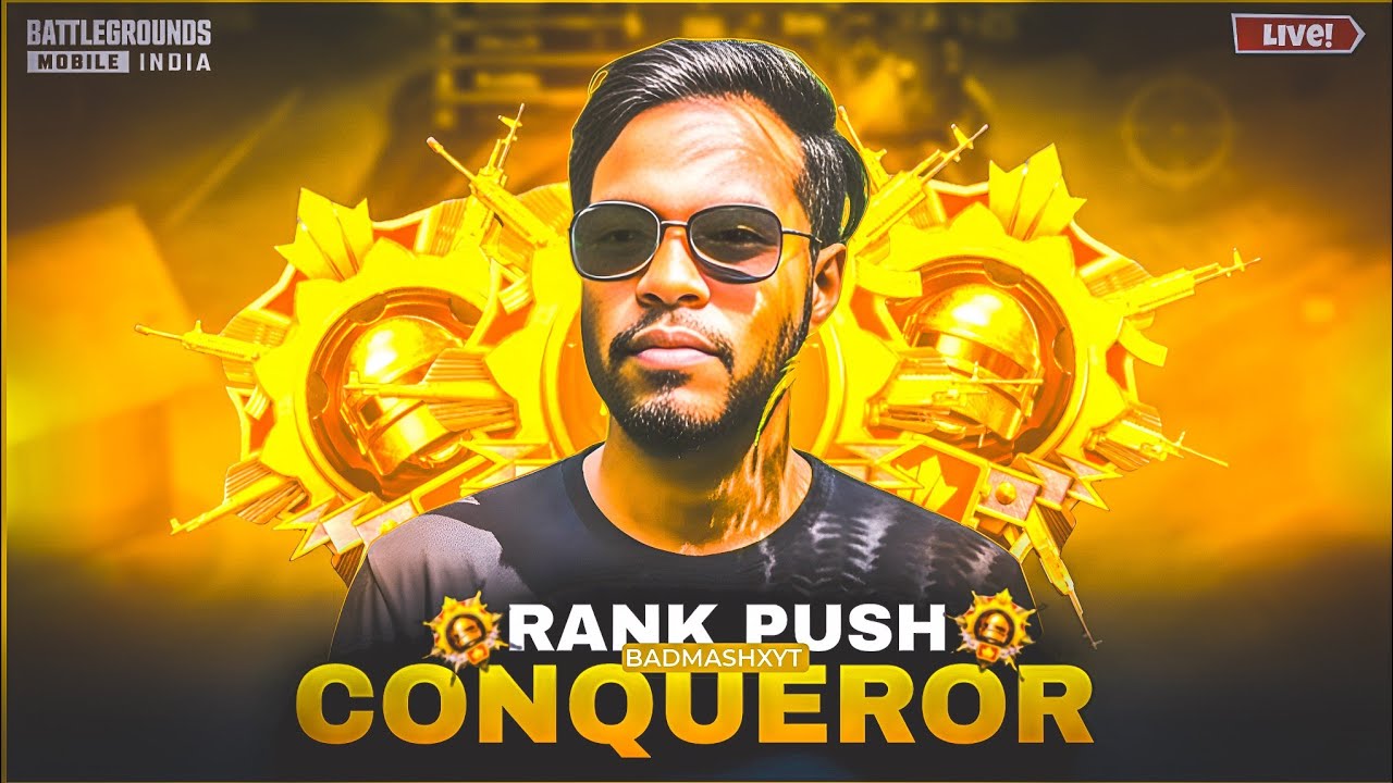 1V1 SUBSCRIBERS ROOM | CONQUER RANK PUSH | BGMI AND PUBG MOBILE @BADMASH_XYT