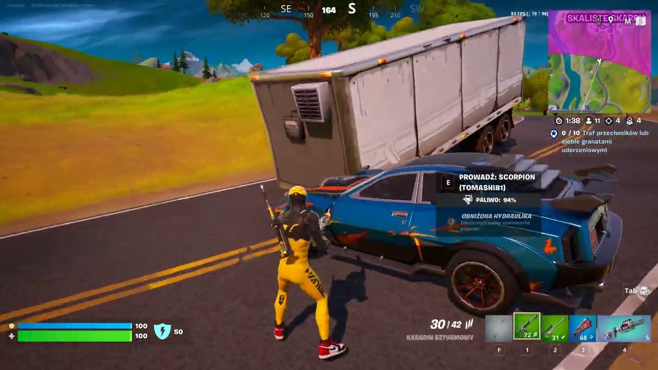 Fortnite. Ja. Solo. Wygrana na zakończenie sezonu OG, plus pojedynek z gościem przez całą grę.