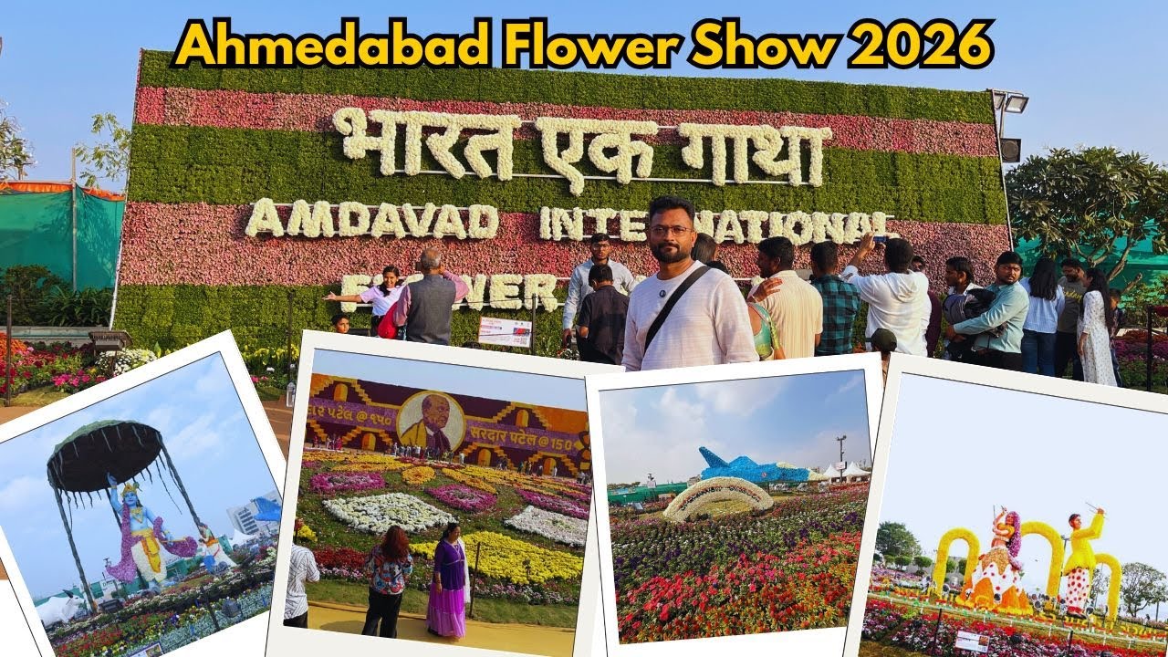 Ahmedabad Flower Show 2026 | Full Tour | Incredible Flowers and Decoration | Riverfront