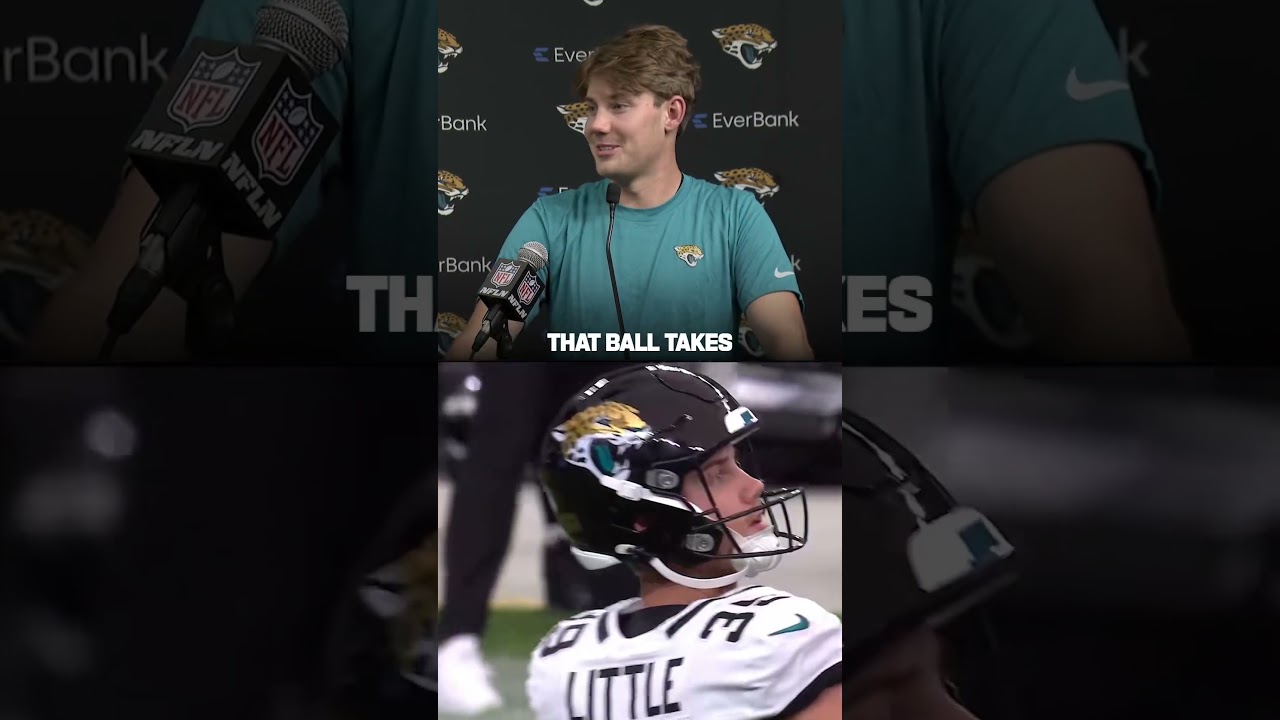 Cam Little wanted to be 100% sure on his record-breaking kick 😂