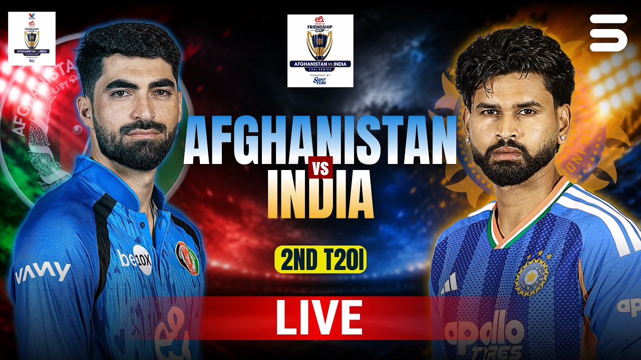 Live | Afghanistan vs India | Match 02 | T20I Series 2026 | ACB | M9N1J