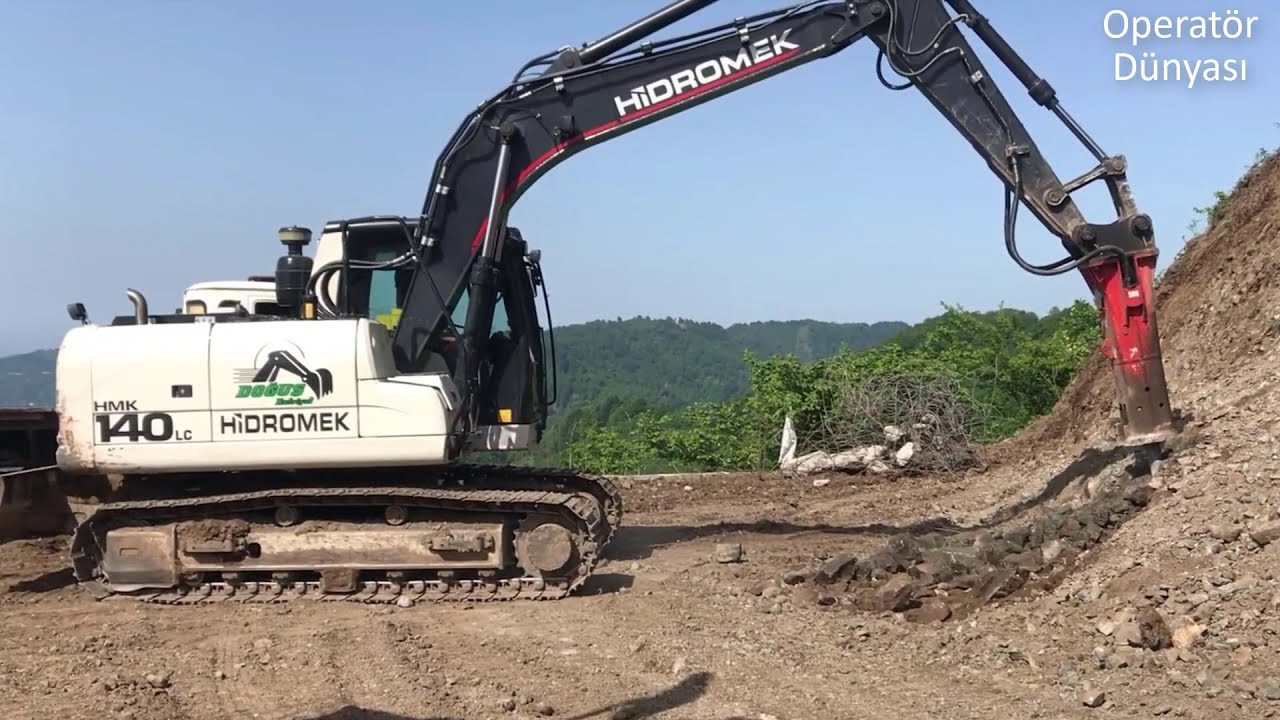 HİDROMEK 140 TAŞ KIRIYOR (MTB-95 Kırıcı)