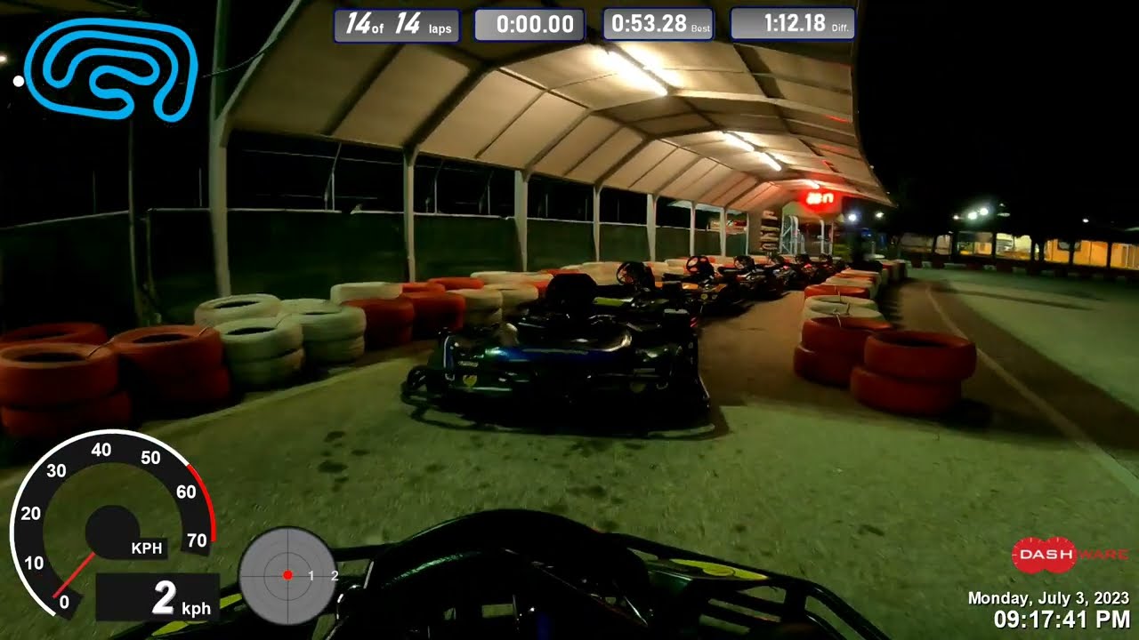 Evening drive at MegaDrive GoKart, Chania - 03.07.2023