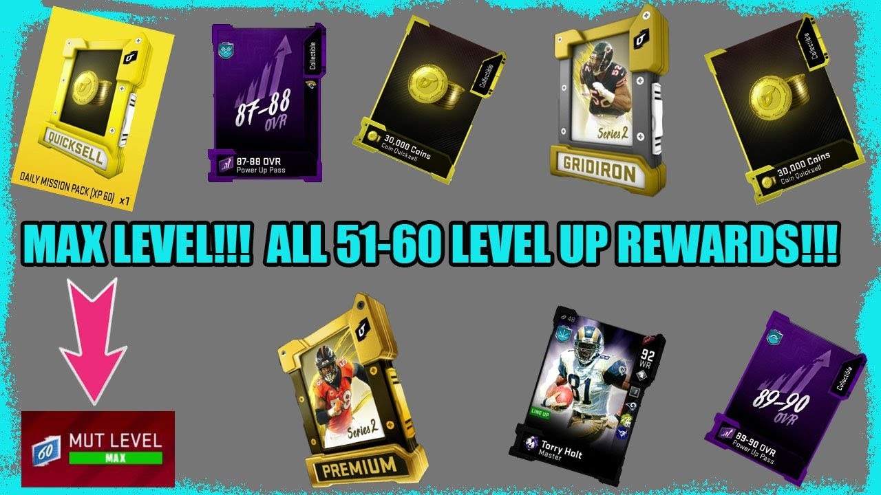 Max Level Achieved! Level 60! EVERY SERIES 2 LEVEL REWARD OPENED!- Madden 20 Ultimate Team