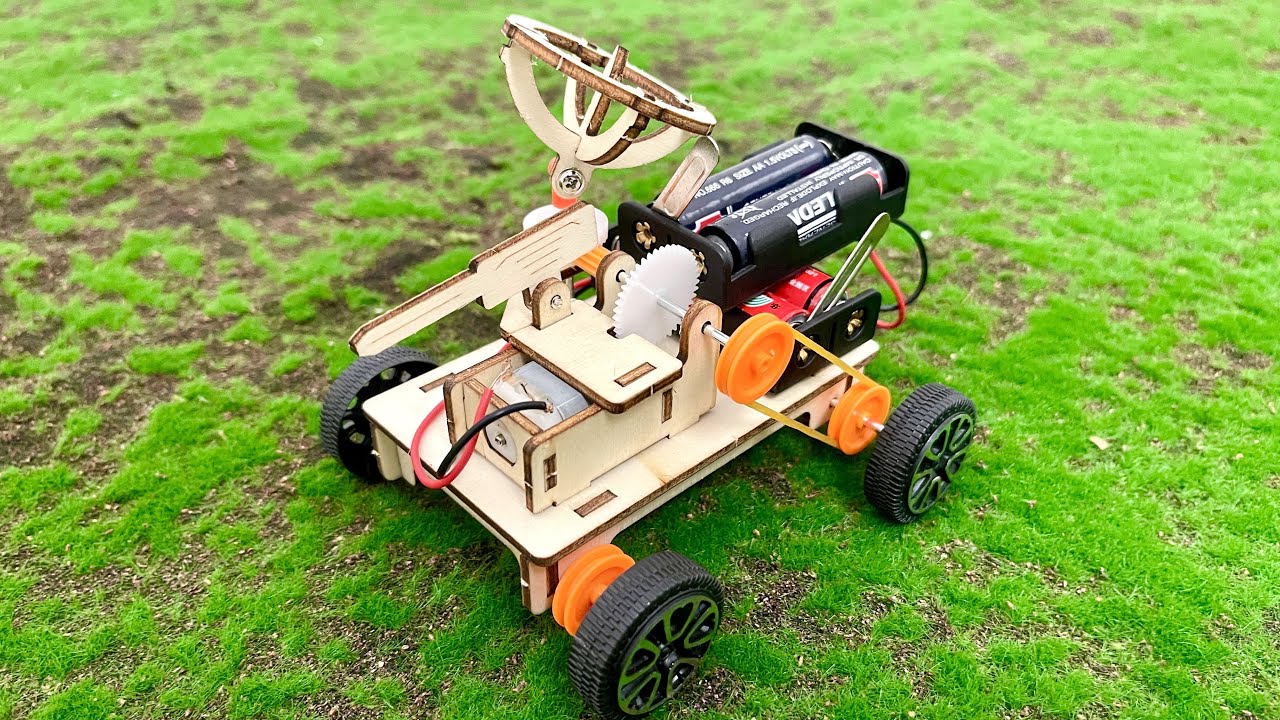 How to Make a Simple DIY Electric Wood Car, STEM Project