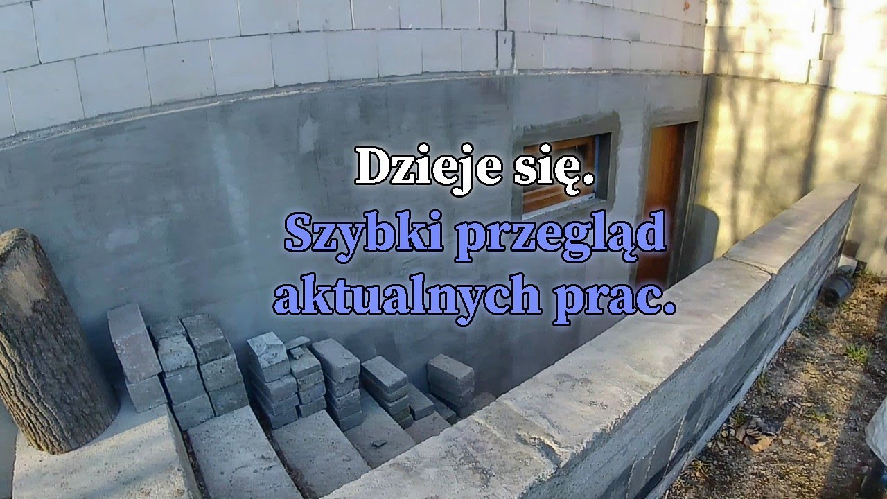 Obróbka okna i drzwi do piwnicy. Szybki przegląd prac na naszej budowie. #vlogbudowlany