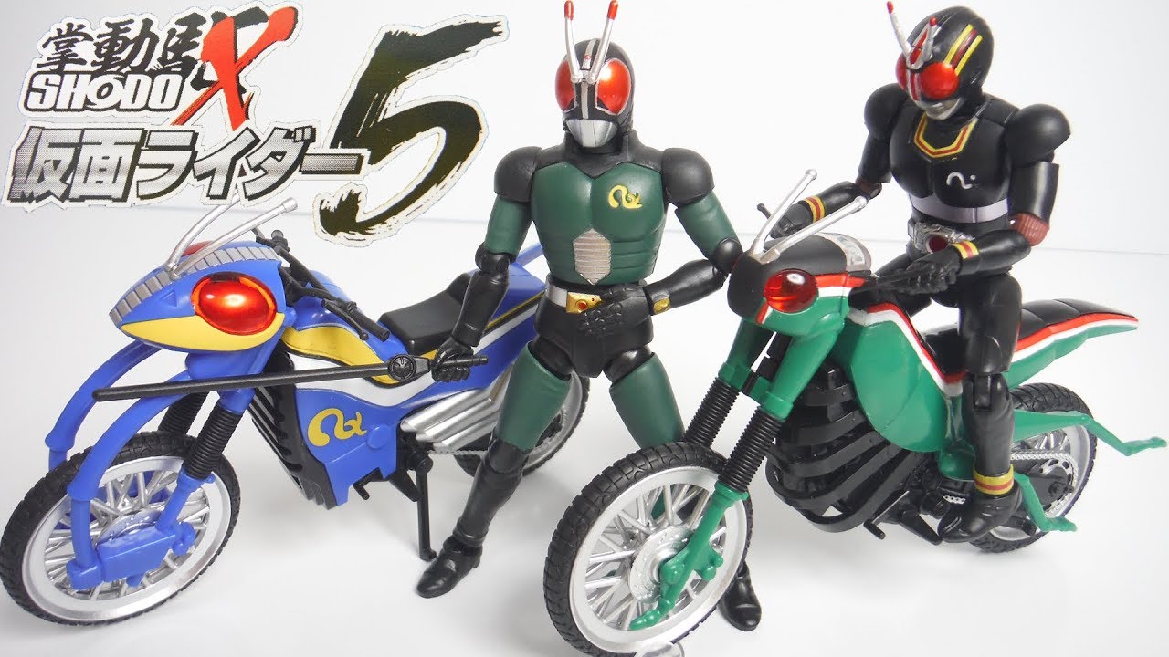 SHODO-X 仮面ライダー５ 全６種 開封 掌動駆 KamenRider BLACK RX Figure ブラック バトルホッパー アクロバッター 食玩 Japanese candy toys