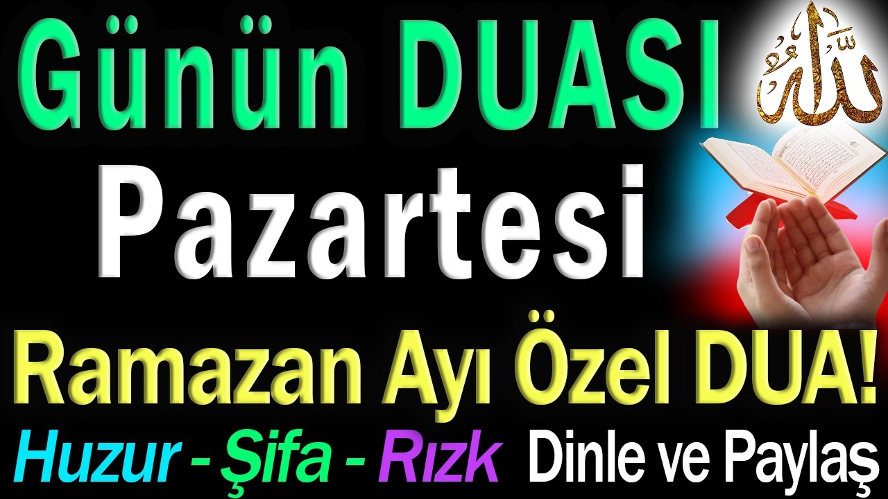 Rabbimizin Hoşnut Olacağı Dua | Ramazan Duası DİNLE