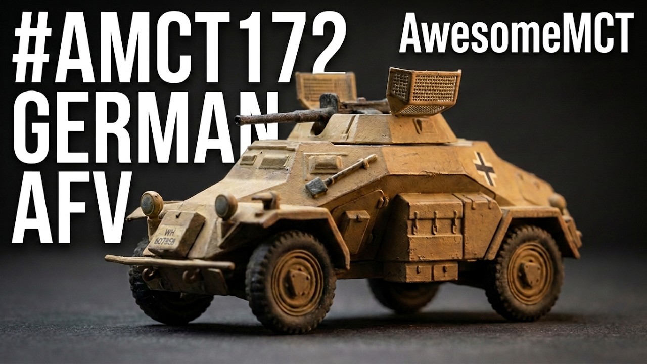 🪖 Бронеавтомобиль Sd.Kfz 222 времен Второй мировой войны в масштабе 1/72 (старая модель Airfix) 🪖