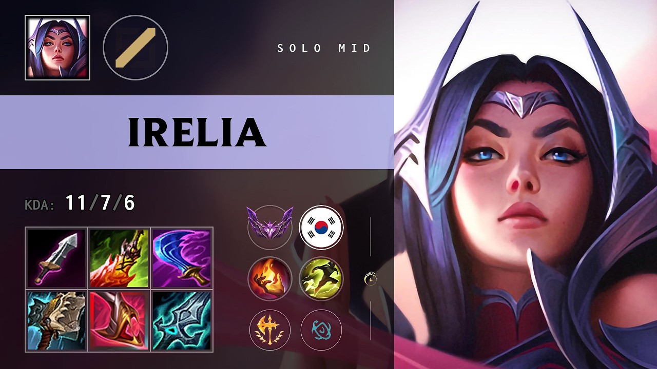 Irelia Mid vs Akali - KR Master Patch 26.15