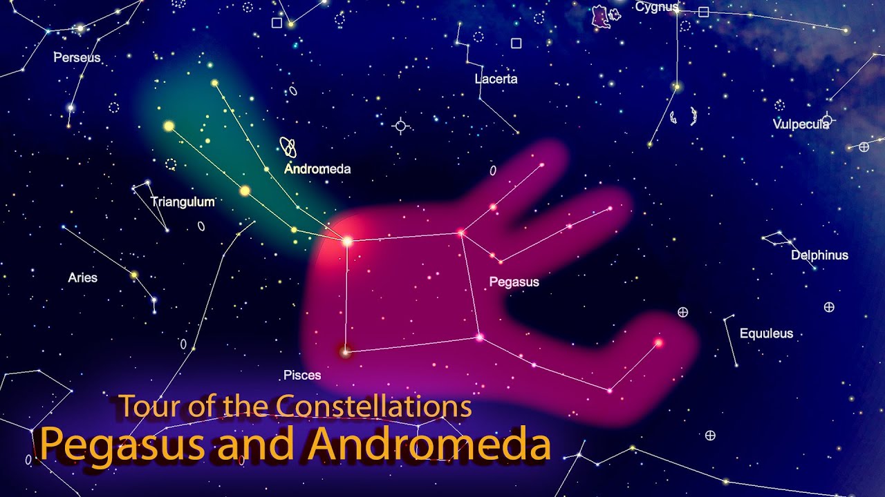 Pegasus and Andromeda Constellation Video—Astronomy