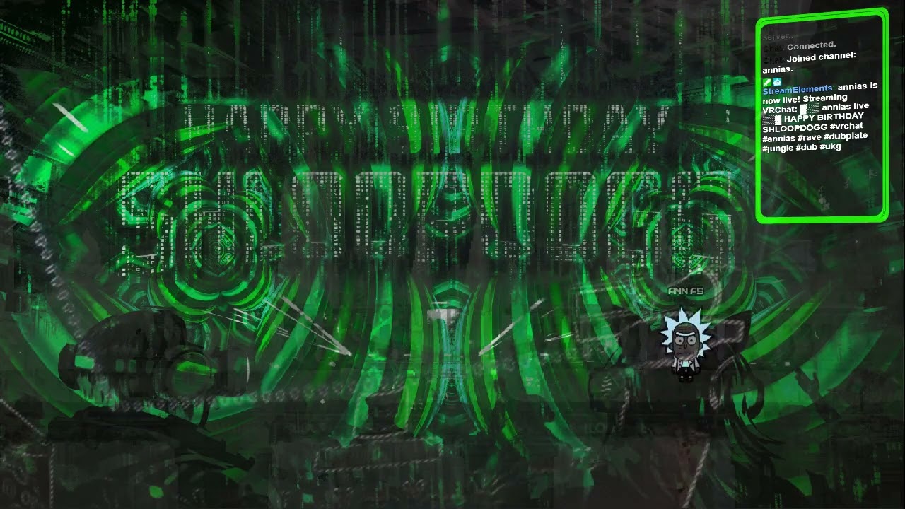 ▓░▒ annias live  ▒░▓ HAPPY BIRTHDAY SHLOOPDOGG #vrchat #annias #rave #dubplate #jungle #
