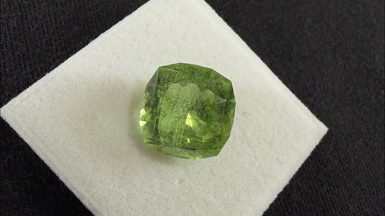 Peridot Cutting: Green Flame Peridot