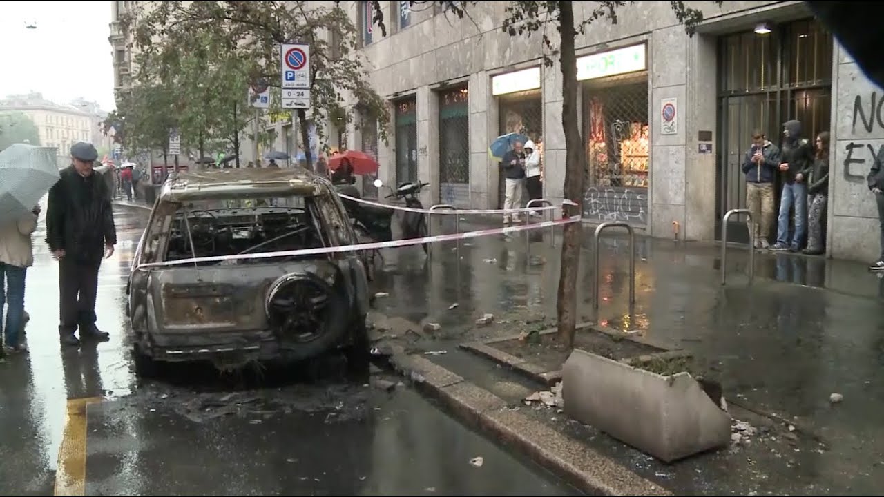 No Expo Protests with Violence Occur in Milan