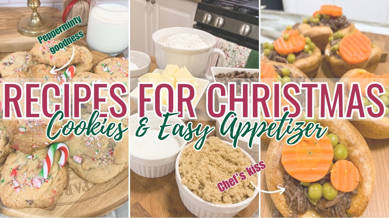 CHRISTMAS BAKING & APPETIZER RECIPE IDEAS PEPPERMINT CHOCOLATE CHIP COOKIE STUFFED YORKSHIRE PUDDING