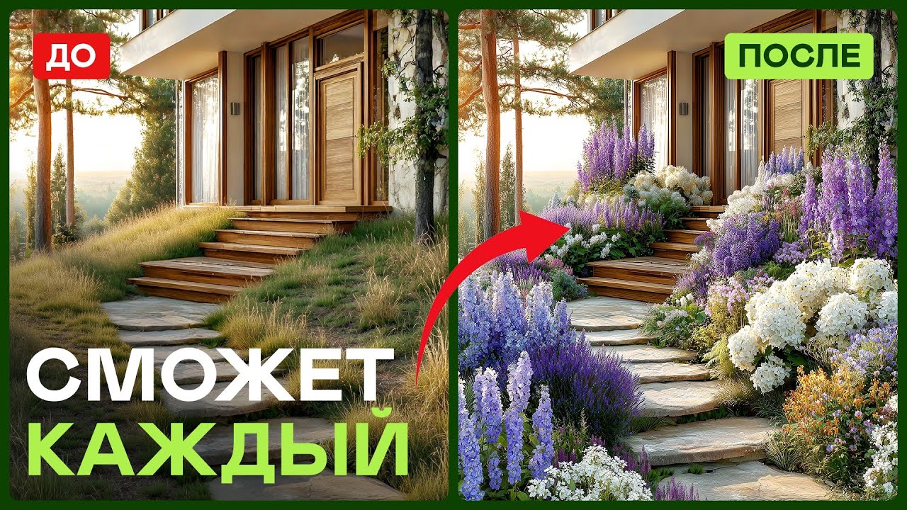Хочешь сделать что-то в саду - начни с этого! Как создать красивый цветник ПОШАГОВО.