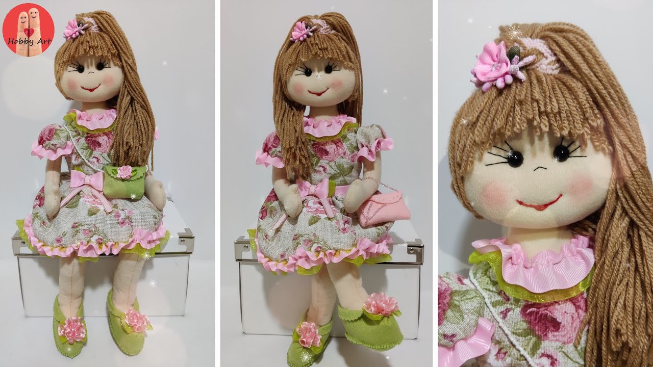 DIY Tutorial come realizzare una bambola di pezza - How to make a rag doll