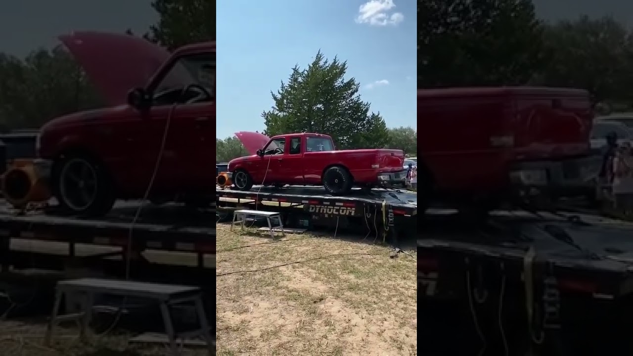6.0 Ford Ranger dyno at Hot Rod Riot '20 #shorts #shortvideo #viral #viralvideo #short #dyno #loud