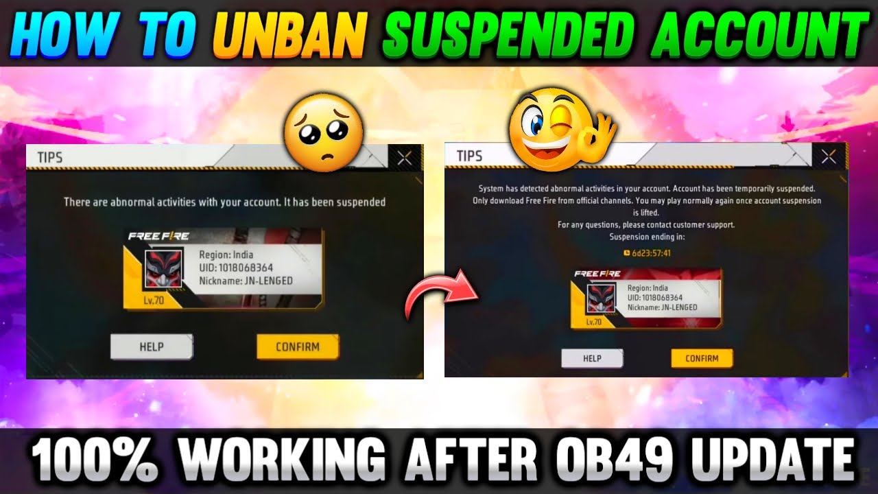 How To Unban Free Fire Suspended Account 2025 | Recover Banned Free Fire ID | Unban Free Fire ID
