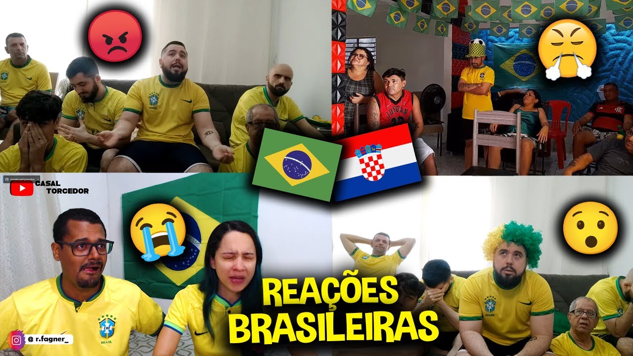 TODAS AS REAÇÕES (REACCIONES) DOS BRASILEIROS NA ELIMINAÇÃO DA COPA [BRASIL 2X4 CROÁCIA]