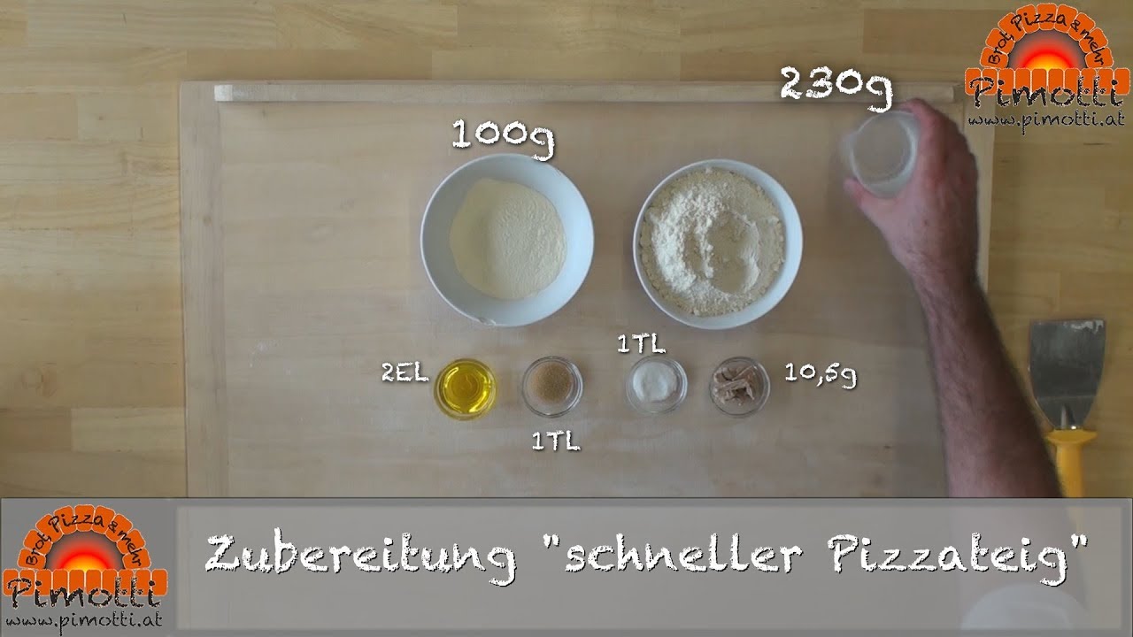 Pizzateig Teil1: Der schnelle Pizzateig