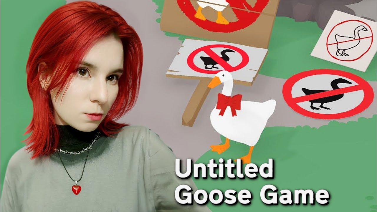 Играю за гуся-буллера UNTITLED GOOSE GAME