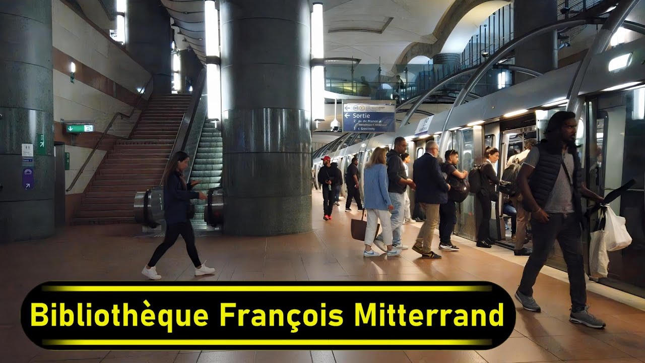 Metro Station Bibliothèque François Mitterrand - Paris 🇫🇷 - Walkthrough 🚶