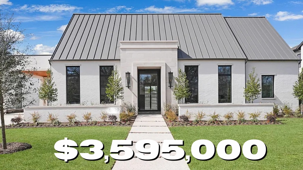 DALLAS REALTORS TOUR A $3.6M TRANSITIONAL HOME | INSIDE THIS  NEW CONSTRUCTION IN BIRD STREETS
