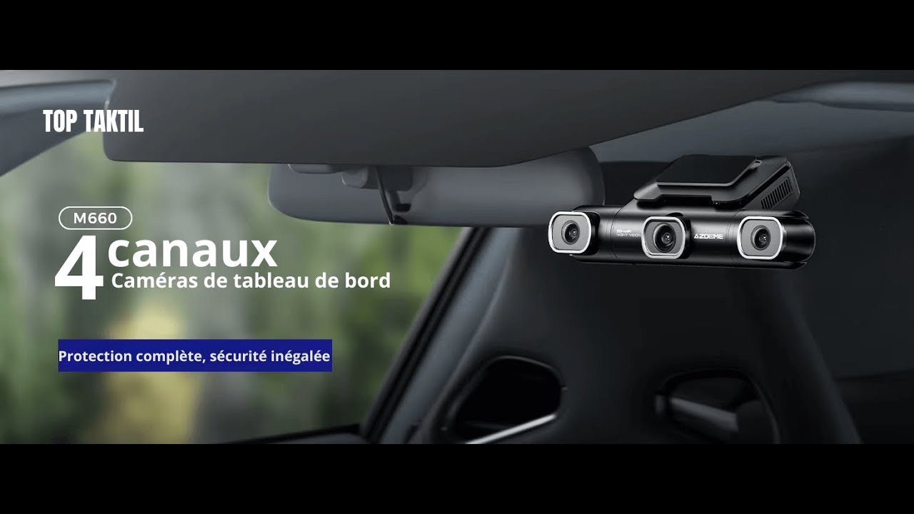 Caméra embarquée 4 canaux HD - Captation avant, arrière, gauche et droite