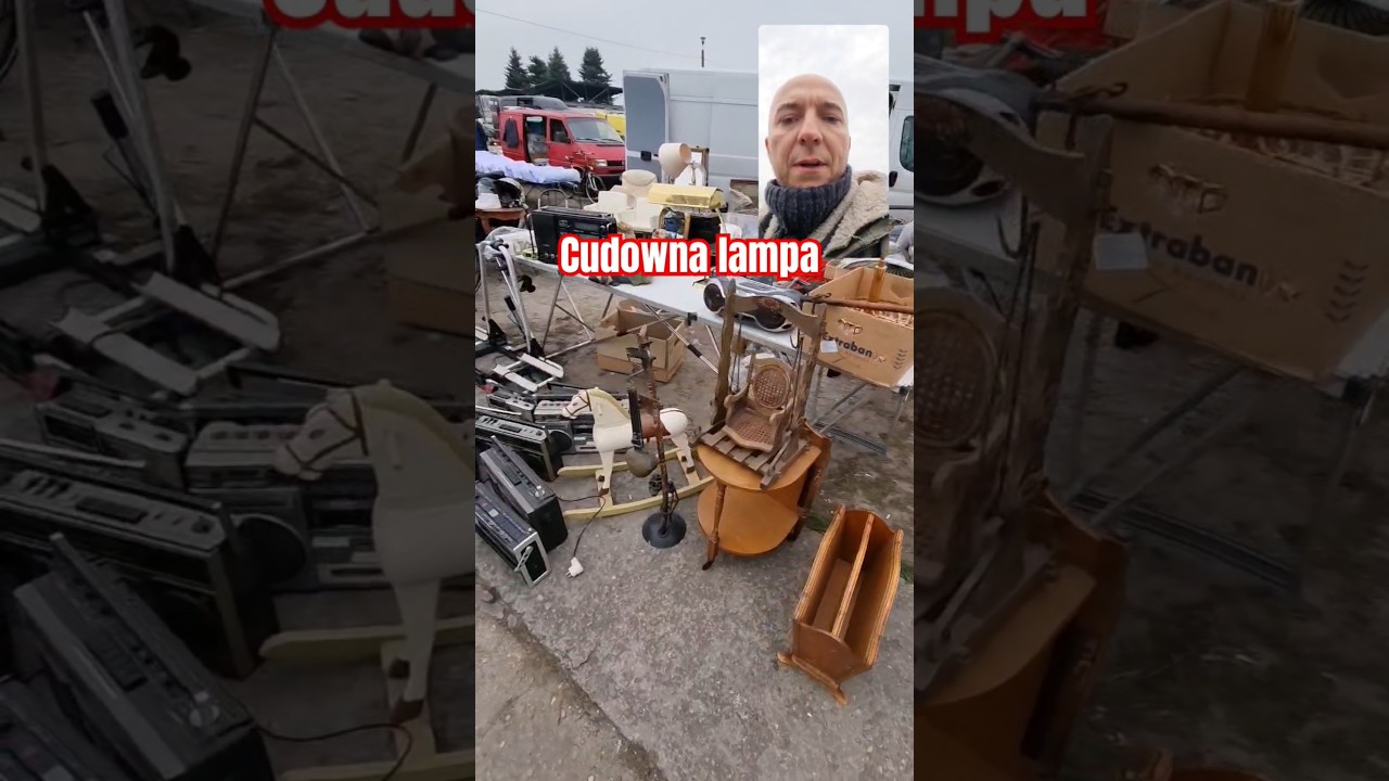Ciekawostki z targu staroci #targ #starocie #targstaroci #fleamarket #vintage #lampy #flohmarkt