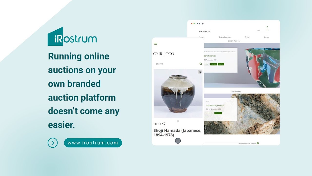 iRostrum White-Label Online Auction Platform | A Trusted Bidding Experience for Your Clients