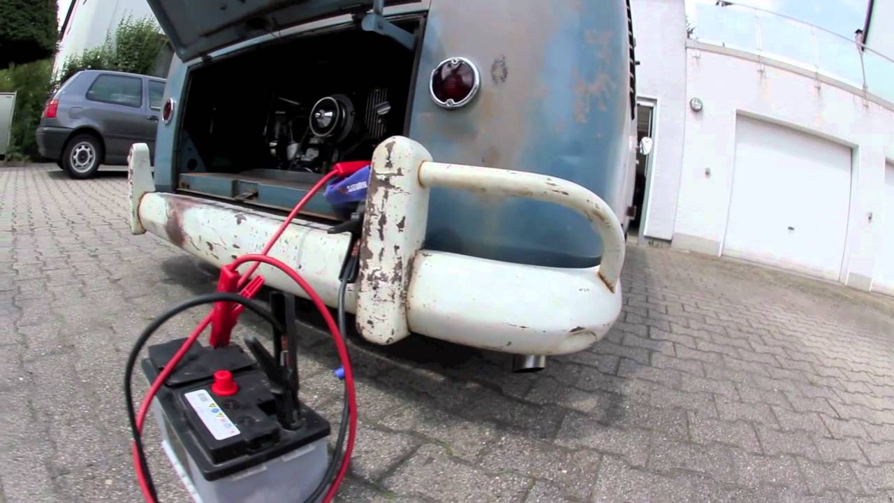Paul's VW T1 Bus 1959 First Run after Shipping!