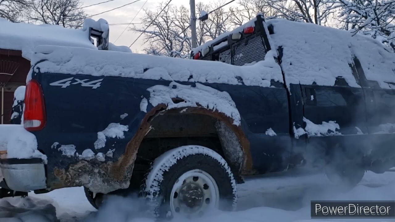 Cold Start with drive by! 41 below zero! (feels like)
