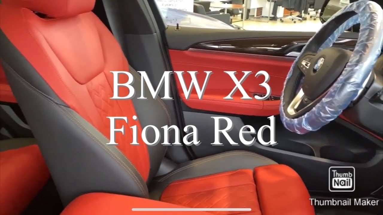 2020 BMW X3 30i Dark Graphite With Fiona Red/black Interior(walk around) 빨간맛