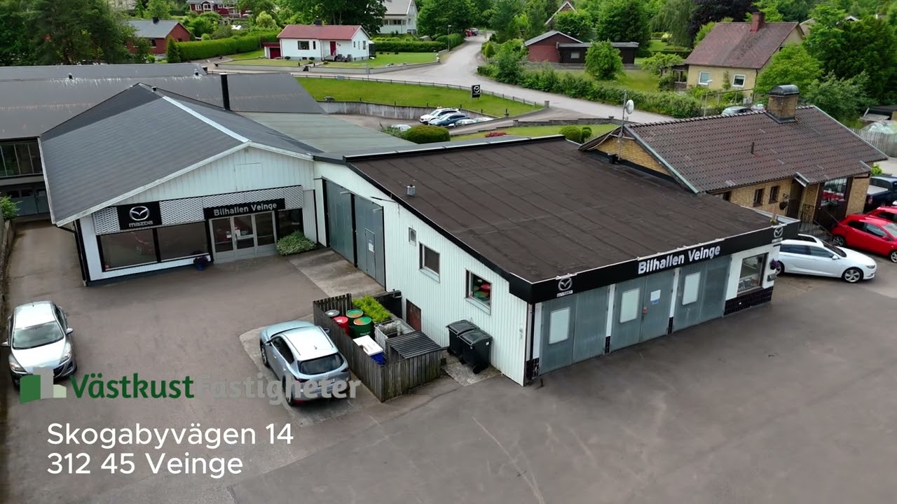 Till salu! Veinge Bilhall - Skogabyvägen 14