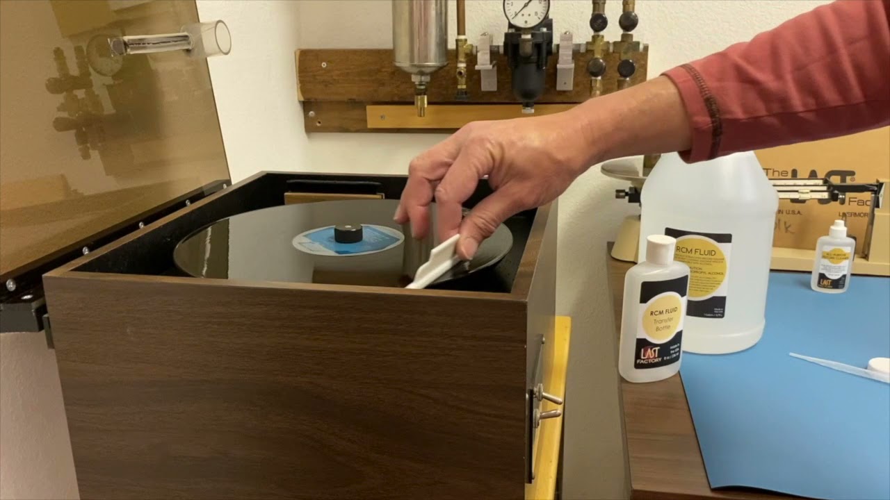 Using LAST Factory Record Cleaning Machine fluid on a VPI vacuum-type record cleaning machine.