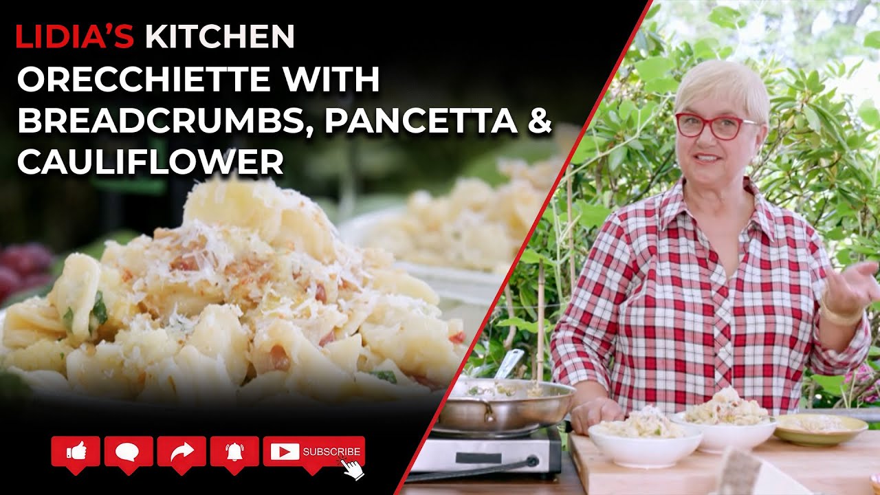 Orecchiette with Breadcrumbs, Pancetta and Cauliflower