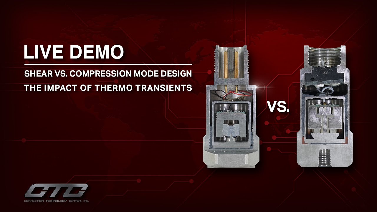 Live Demo of the Impact of Thermo Transients on Shear vs Compression Mode Accelerometer Design | CTC