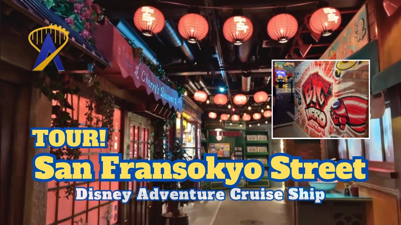 Detailed Tour of San Fransokyo Street on the Disney Adventure