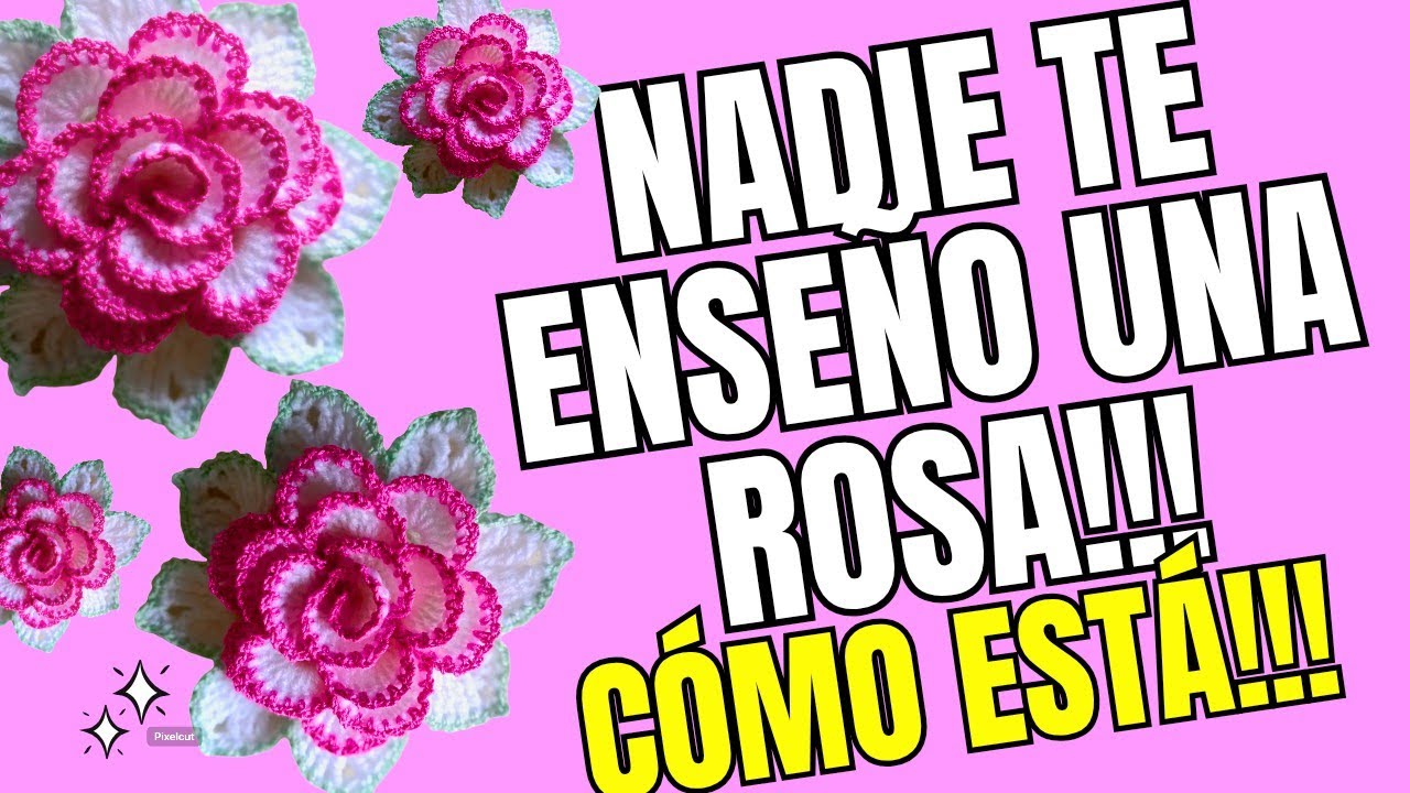 DELICADA ROSA CON SOLO UNA TIRA!!! MIRA QUE FACIL Y TAN HERMOSA! 😍🌷💗